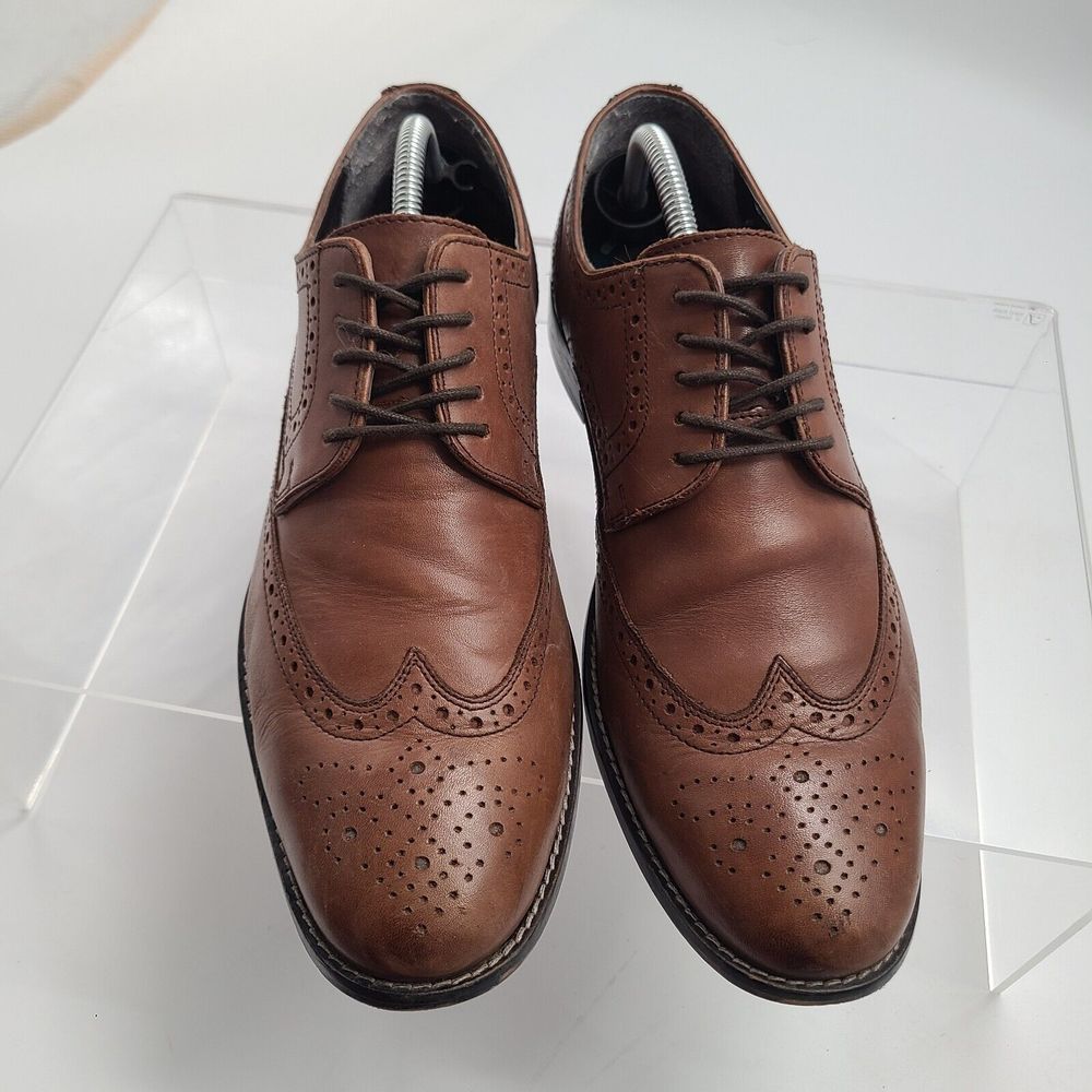 Mens Nunn Bush Shoes - Nelson Cognac Oxford Leather - 84525-200 - Size 11M